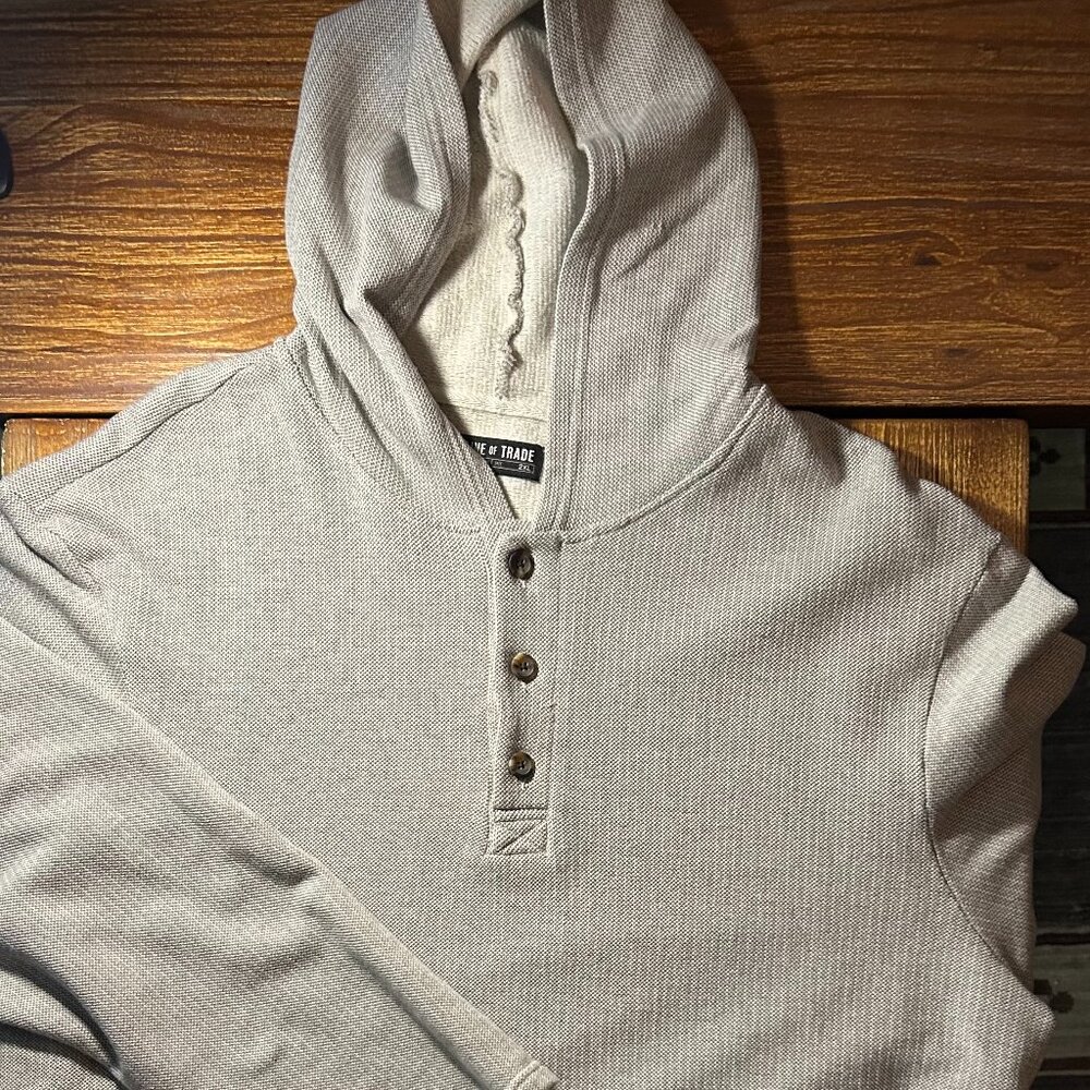 Line of Trade Waffle Knit Henley Shirt XL –  Beige, Huckberry Standard